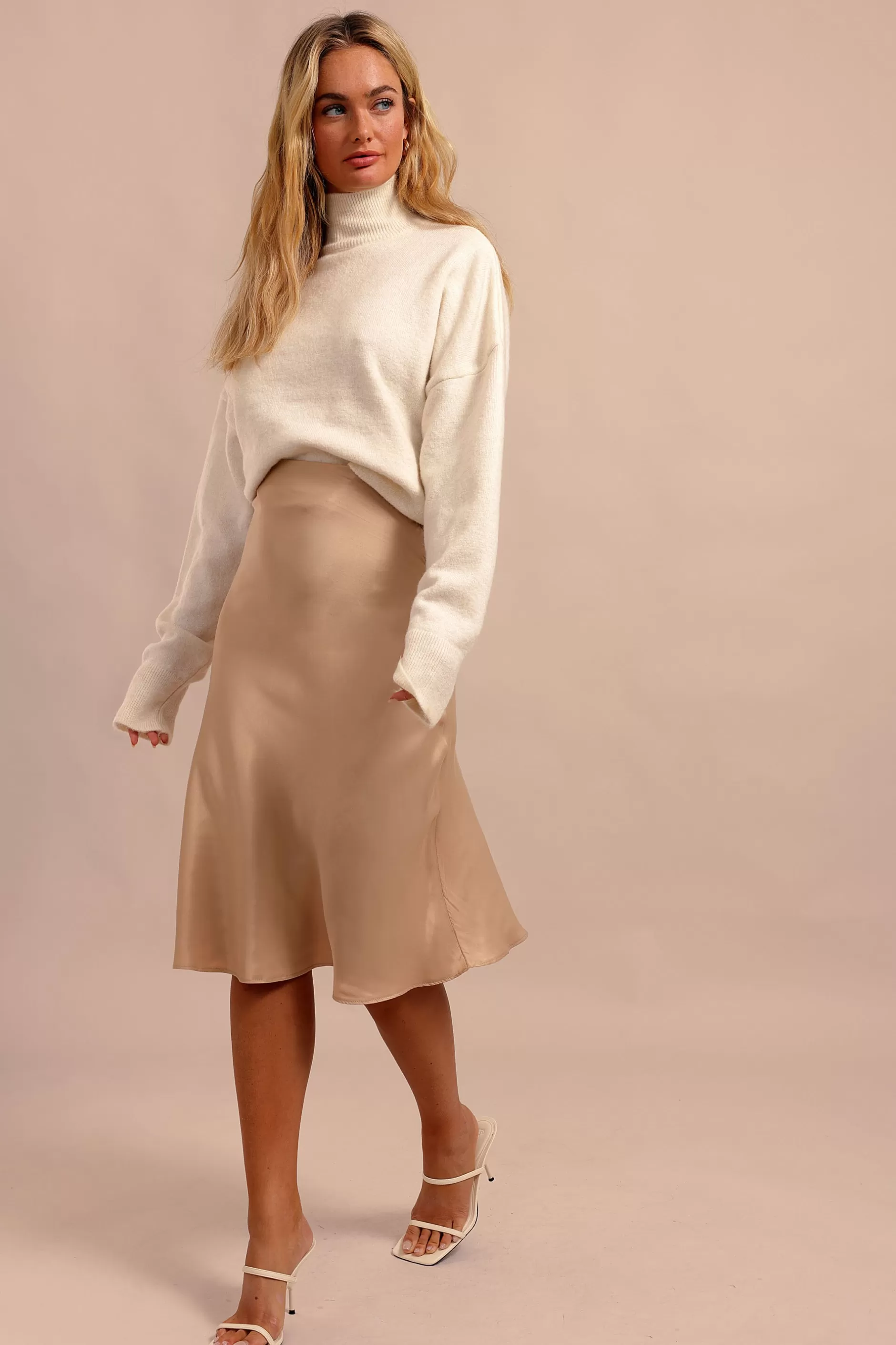 A Classic Satin Skirt | Chiquelle Cheap