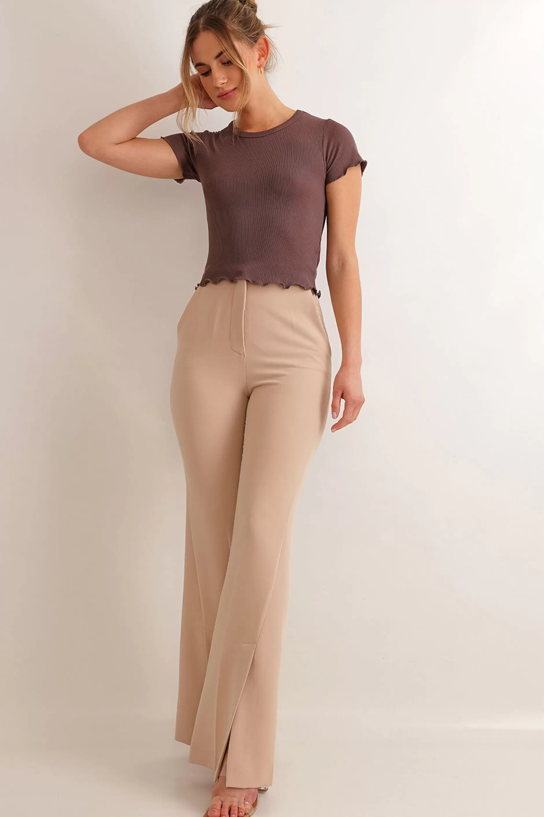 Afternoon Slit Pants | Chiquelle Discount