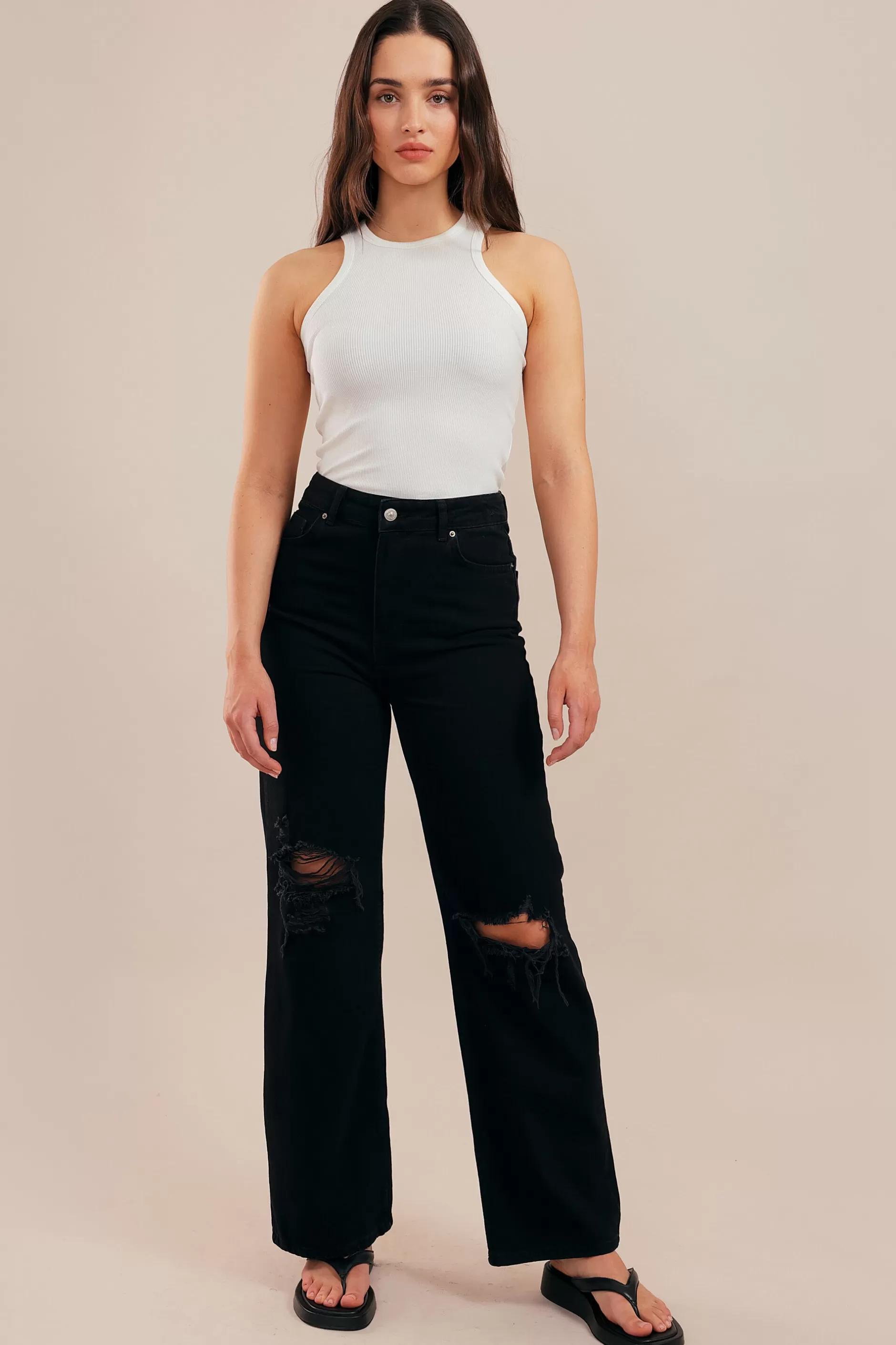 Basic Club Rib Top | Chiquelle Fashion