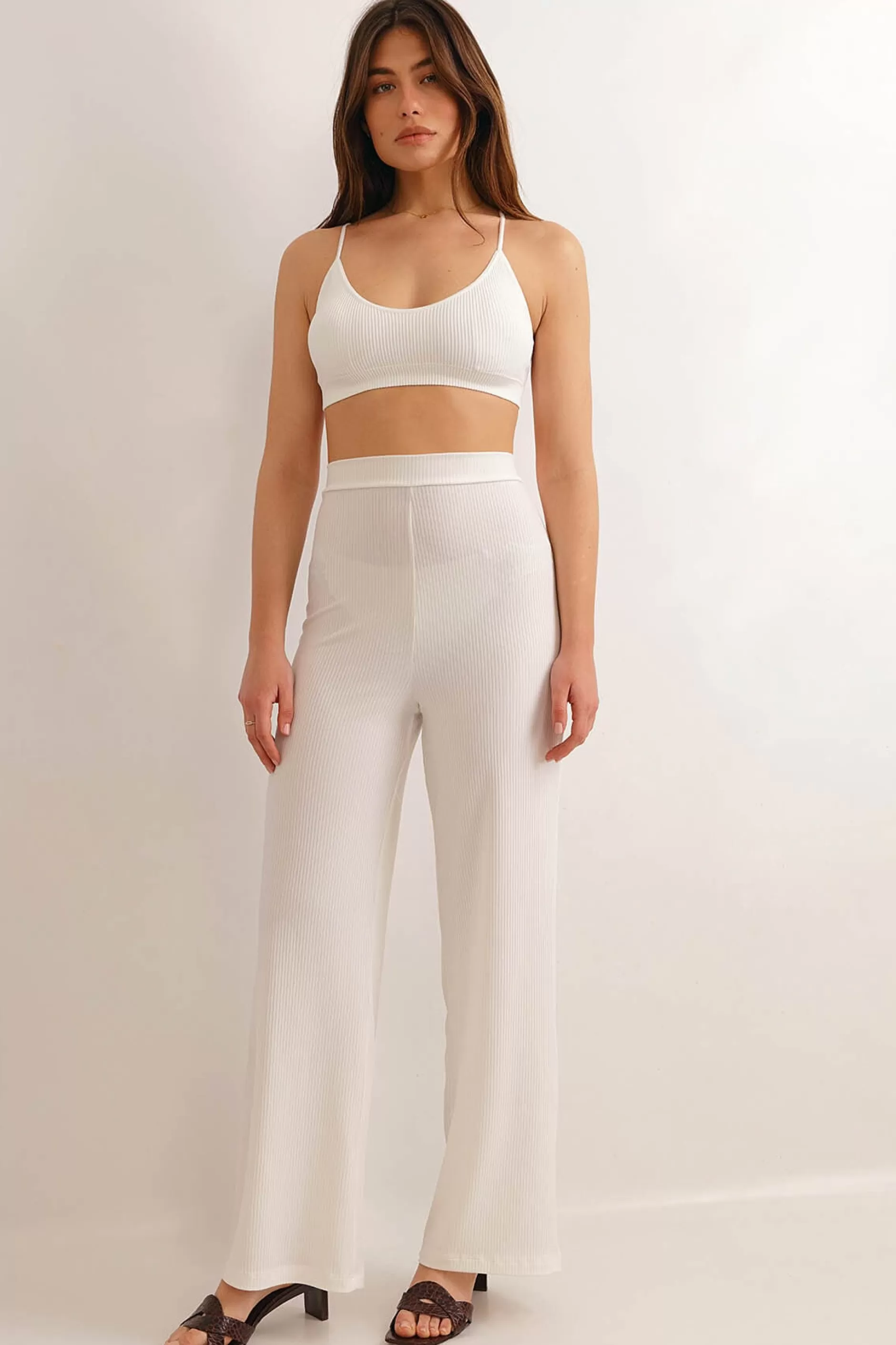 Basic Rib Pants | Chiquelle Clearance