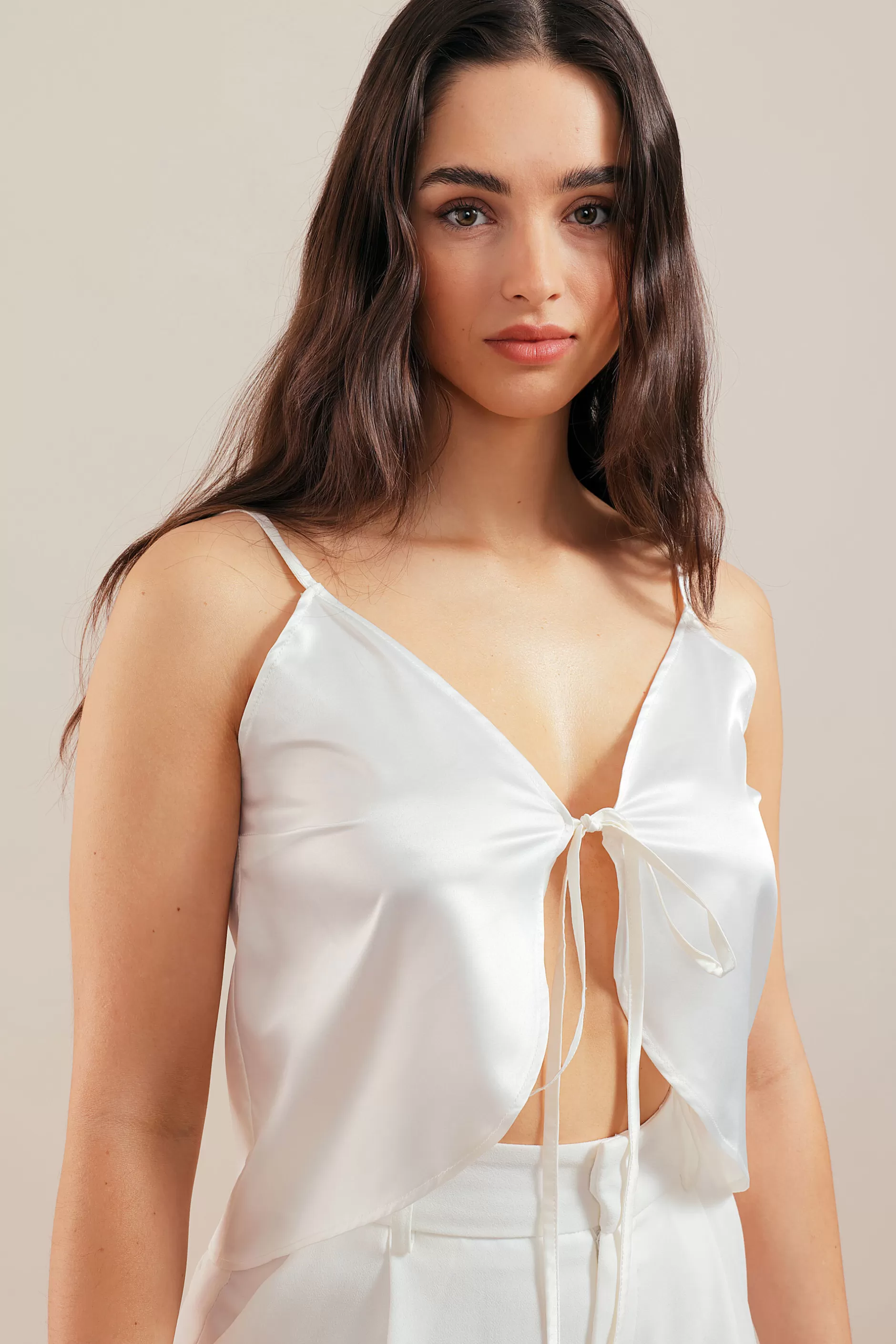 Butterfly Cut Satin Top | Chiquelle Store