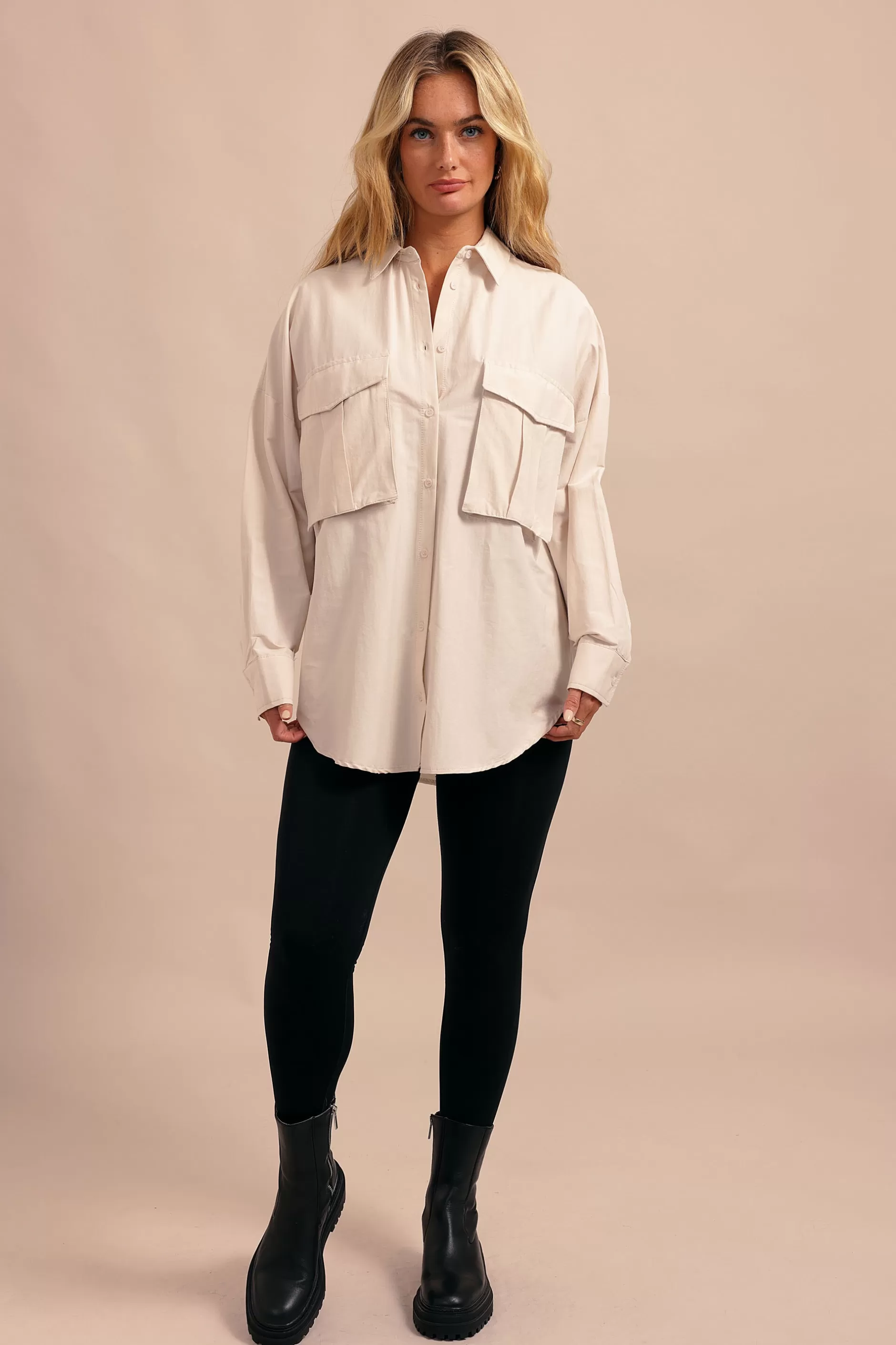 Cargo Oversized Shirt | Chiquelle Flash Sale