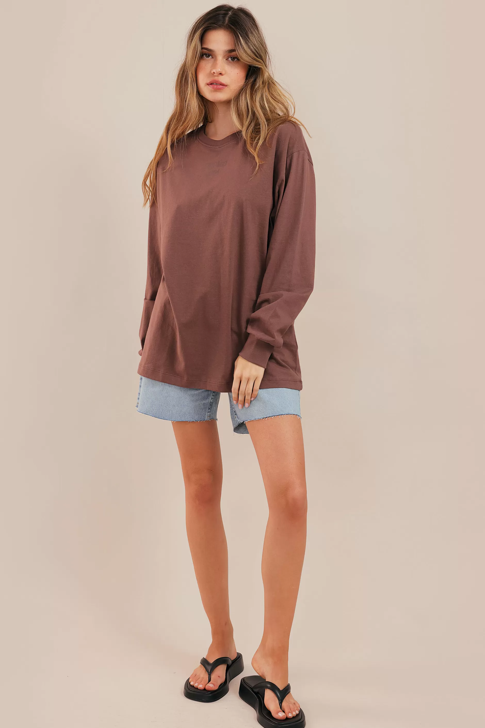 Chicago Boyfriend Long Sleeve Top | Chiquelle Fashion