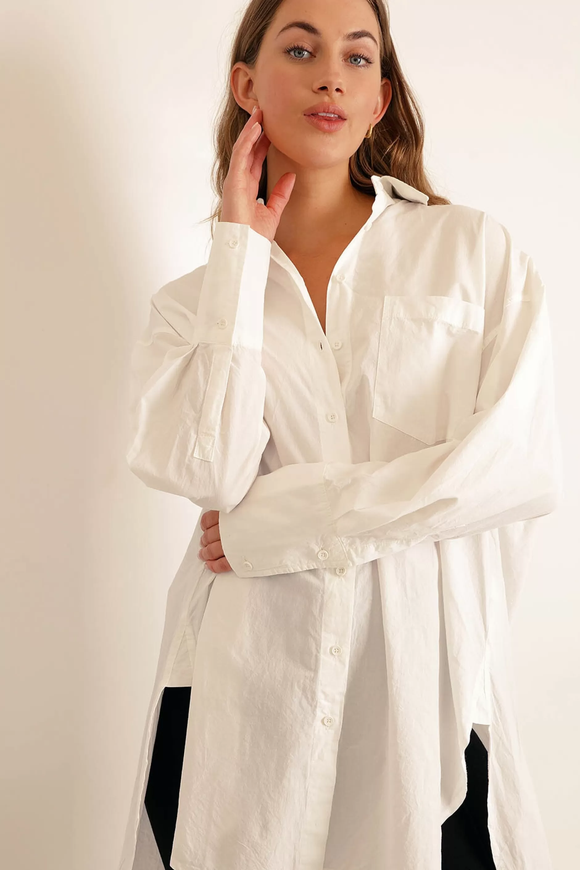 Crush Linen Blend Shirt | Chiquelle Shop