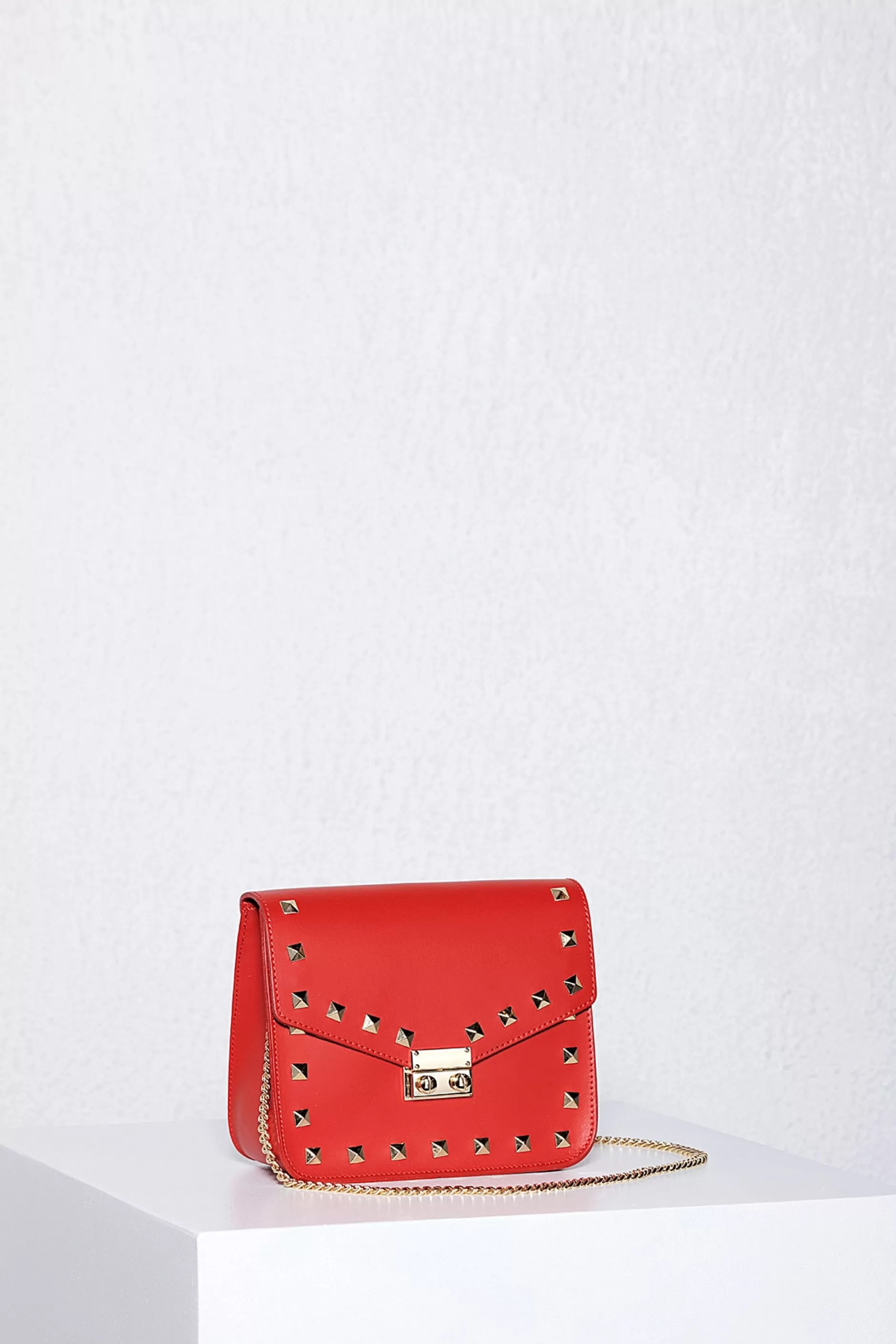 Golden Studs Leather Bag | Chiquelle Flash Sale