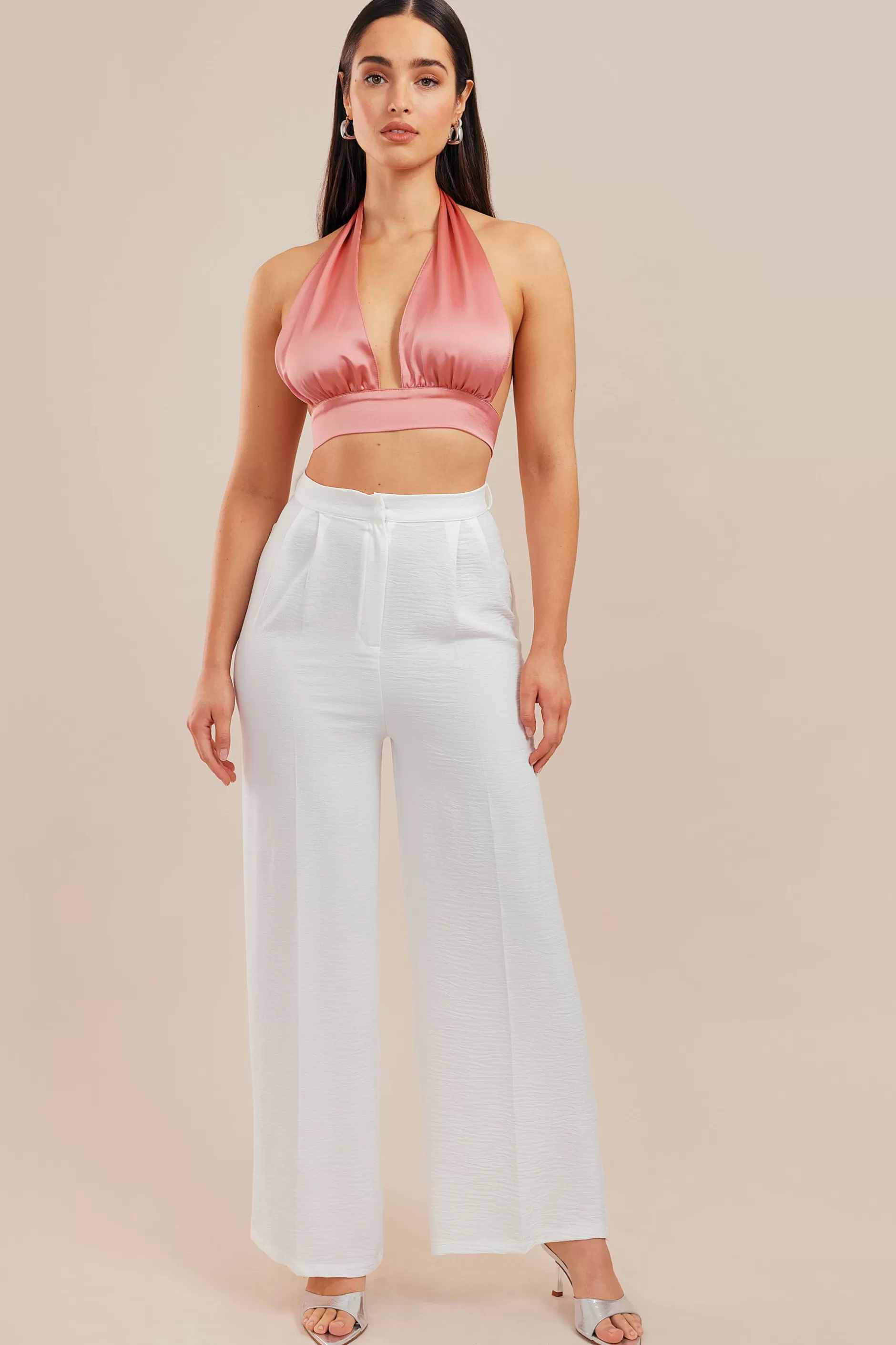 Halter Satin Top | Chiquelle Flash Sale