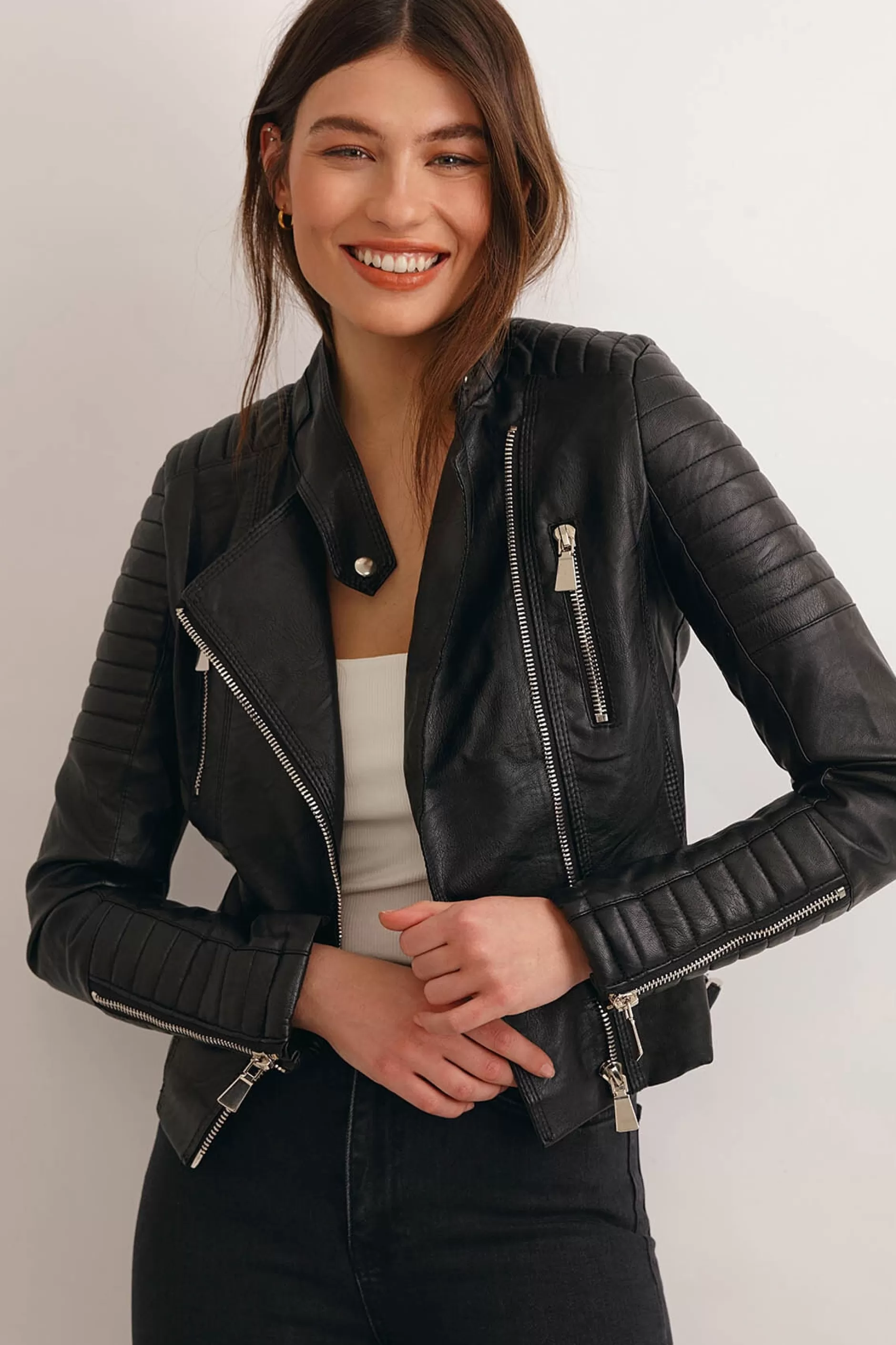 Moto Jacket Black | Chiquelle Outlet