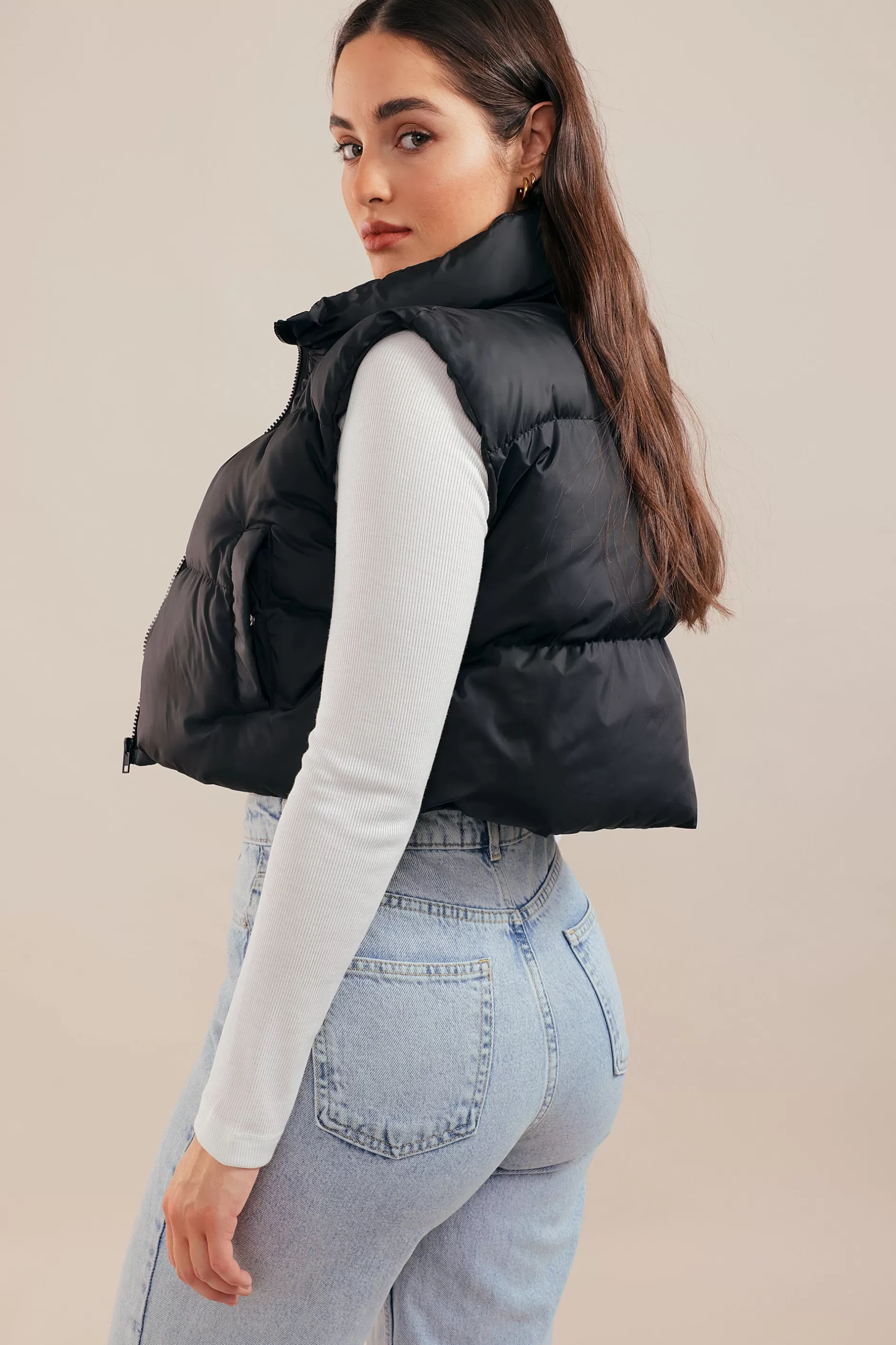 Puffer Cropped Vest | Chiquelle Best