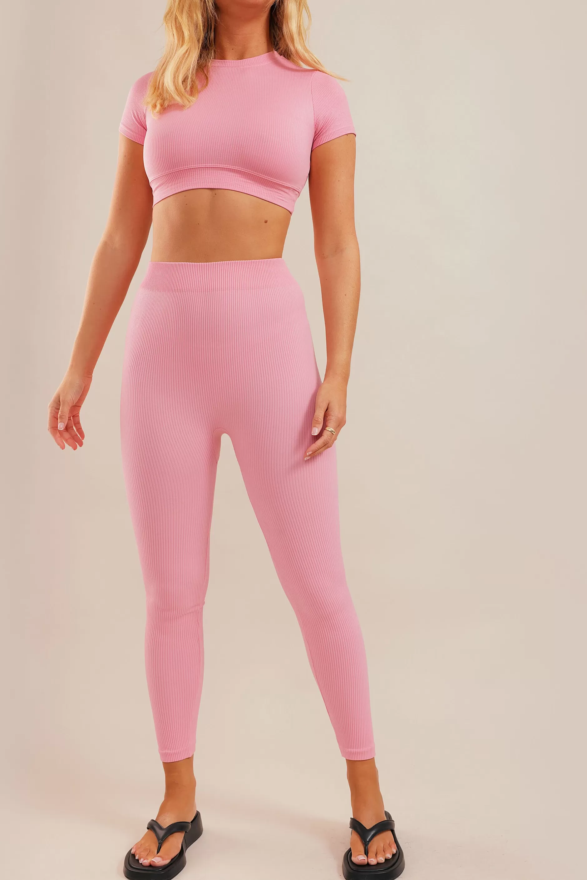 Rib Seamless Leggings | Chiquelle Hot