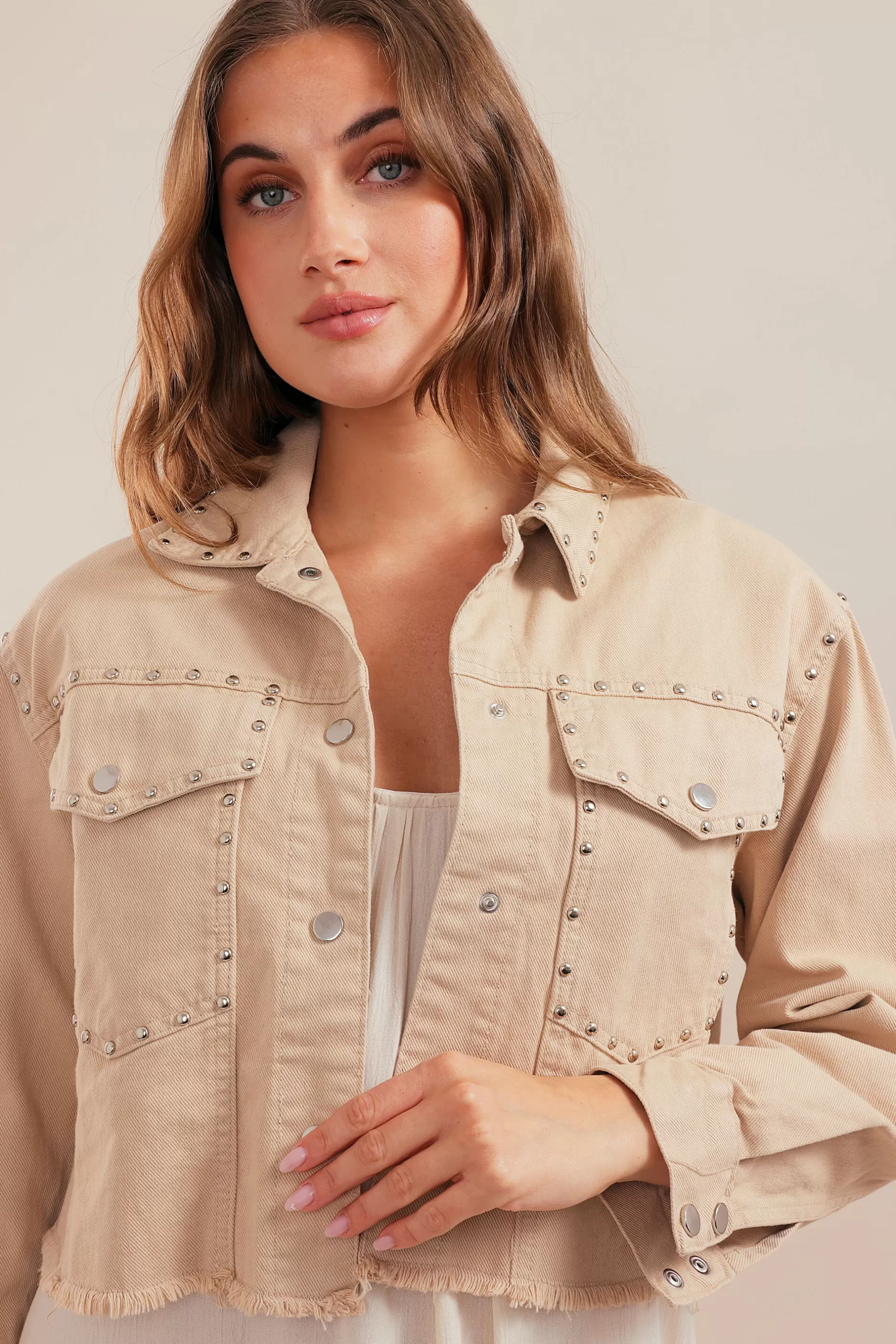 Spring In Madrid Denim Jacket | Chiquelle Store