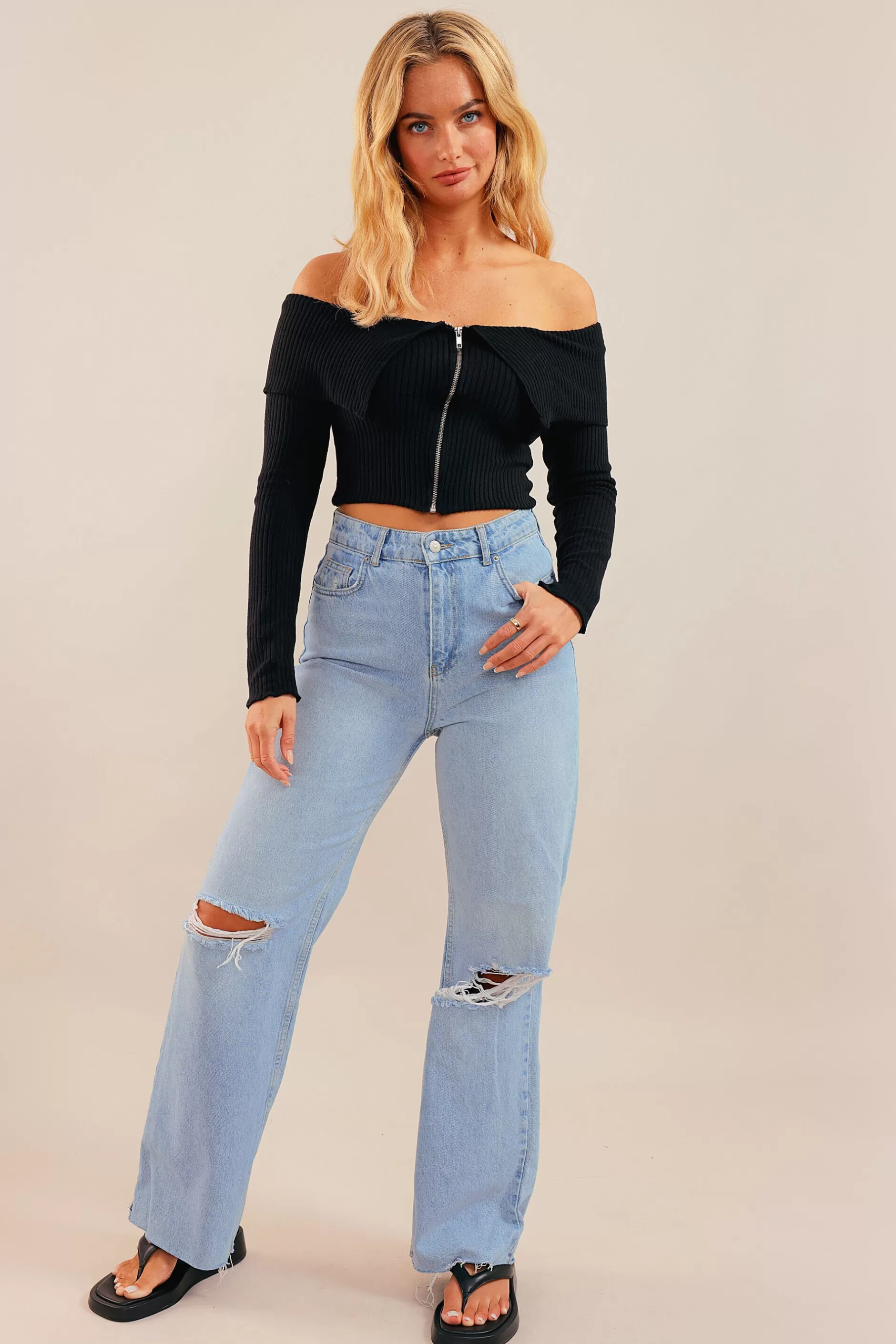 Spring Rendezvous Knit Top | Chiquelle Sale