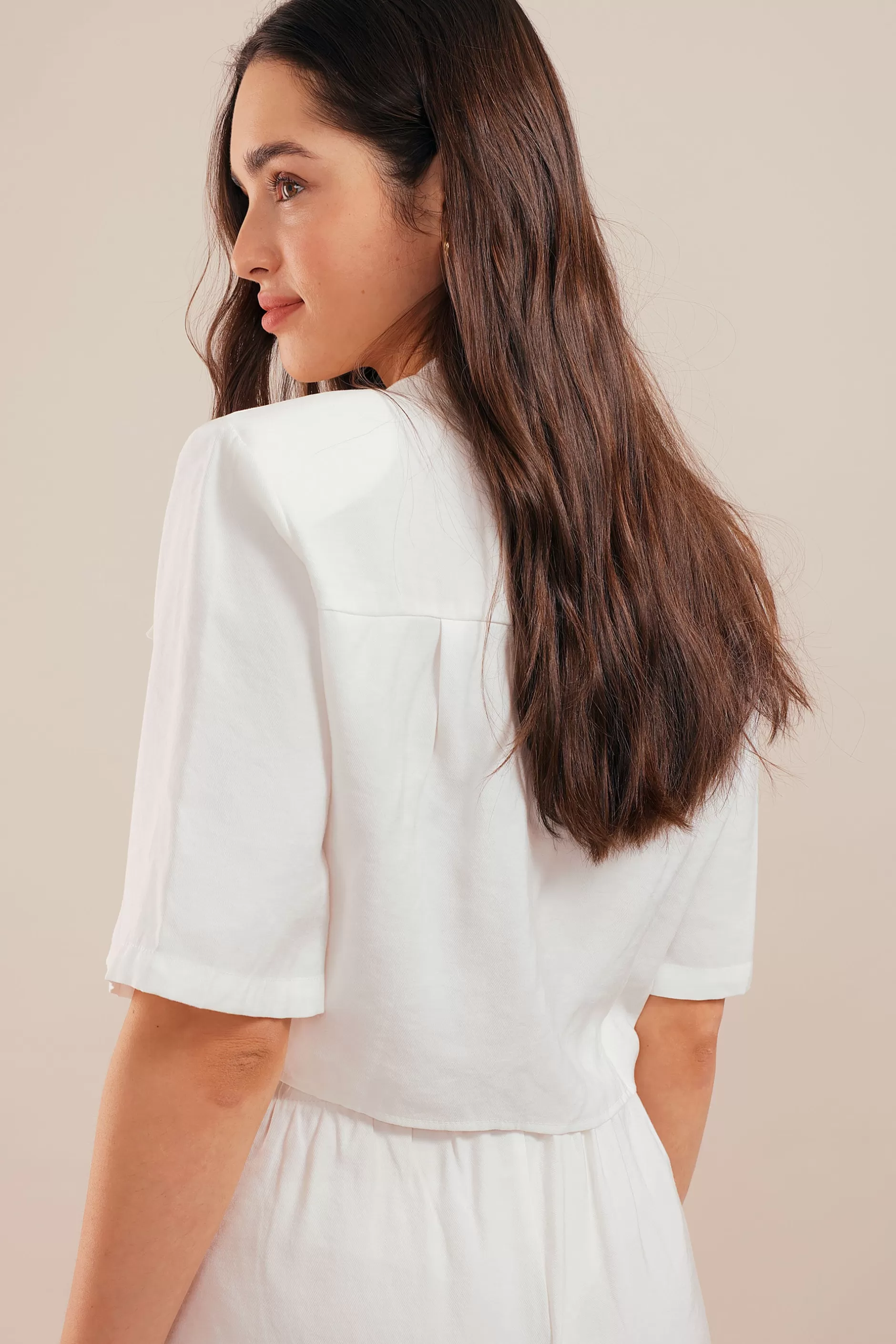 Summer Wind Crop Shirt | Chiquelle Best Sale