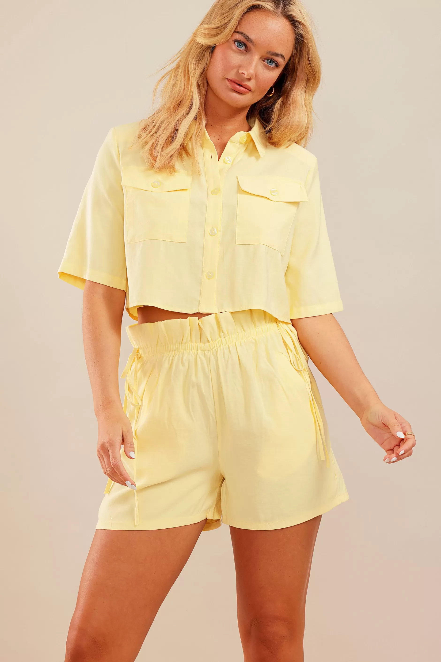 Summer Wind Crop Shirt | Chiquelle Fashion