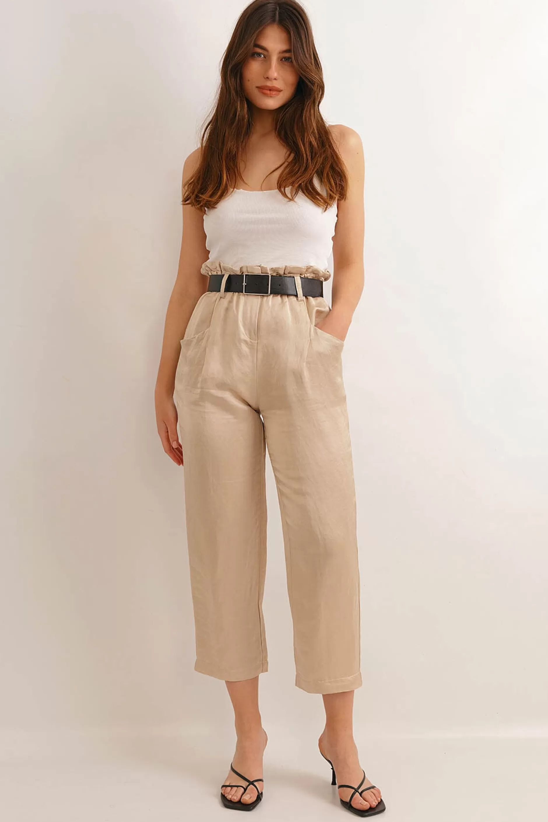 Take A Walk Belted Pants | Chiquelle Fashion