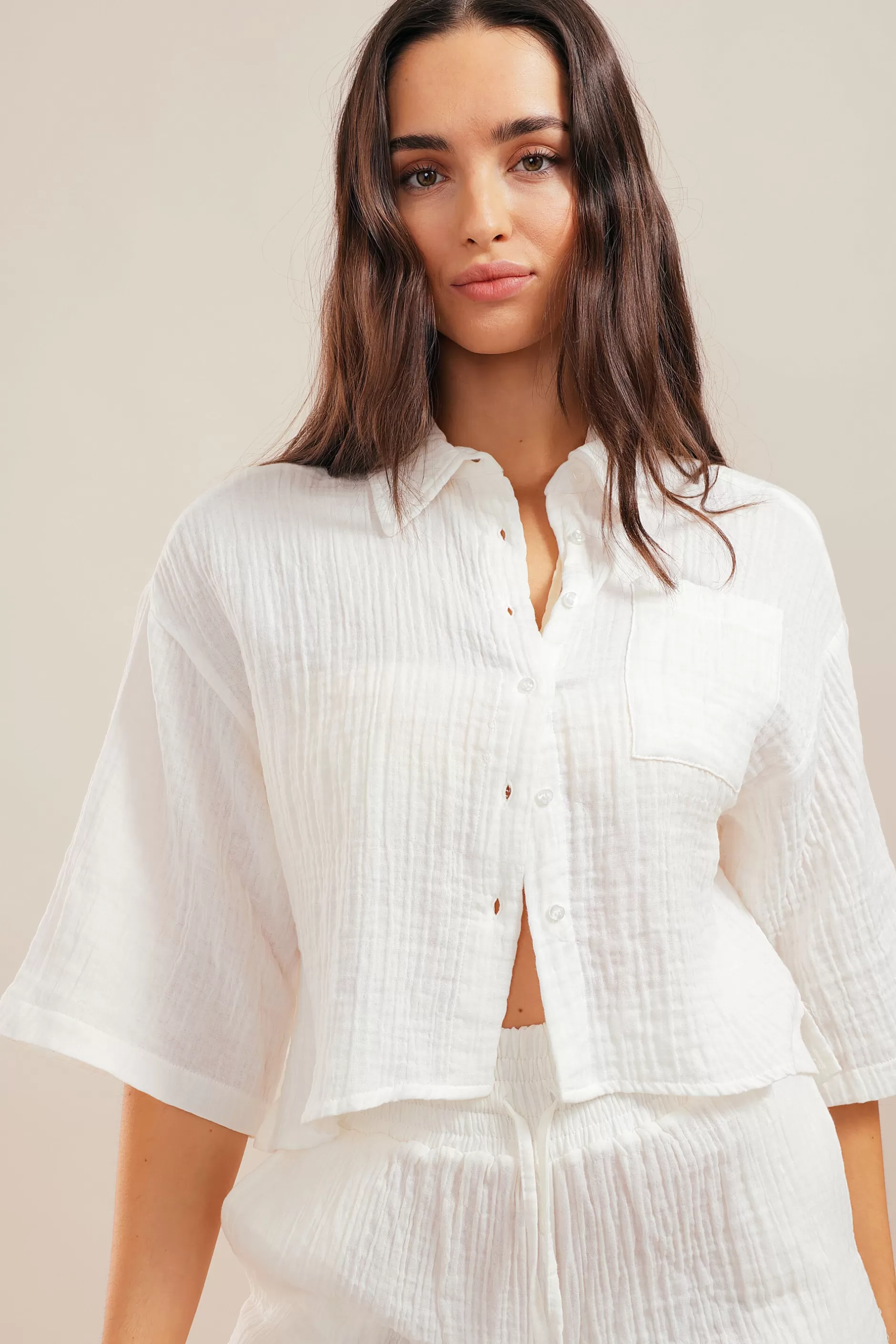 Textured Sunset Shirt | Chiquelle Hot