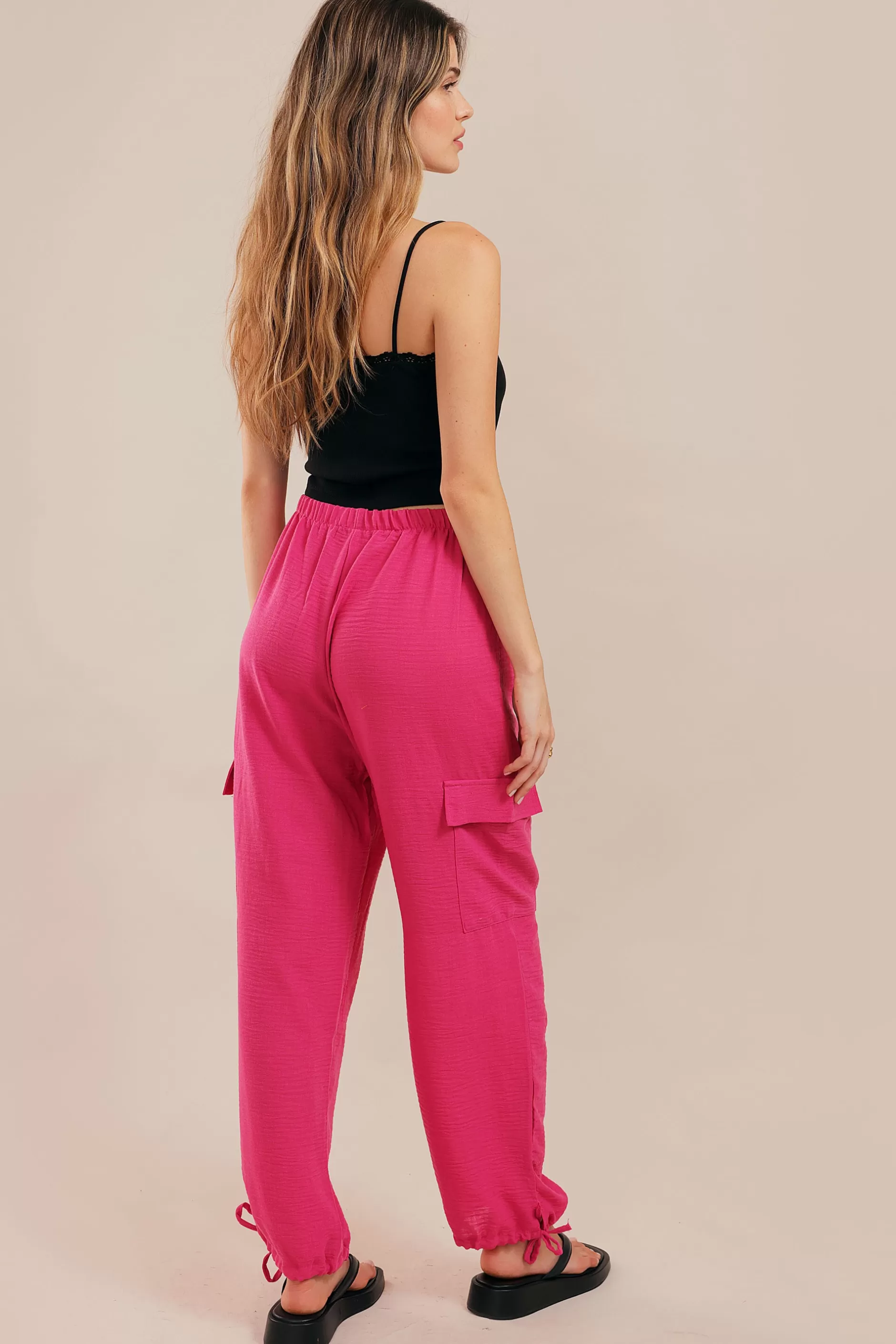 Tie String Cargo Pants | Chiquelle Online