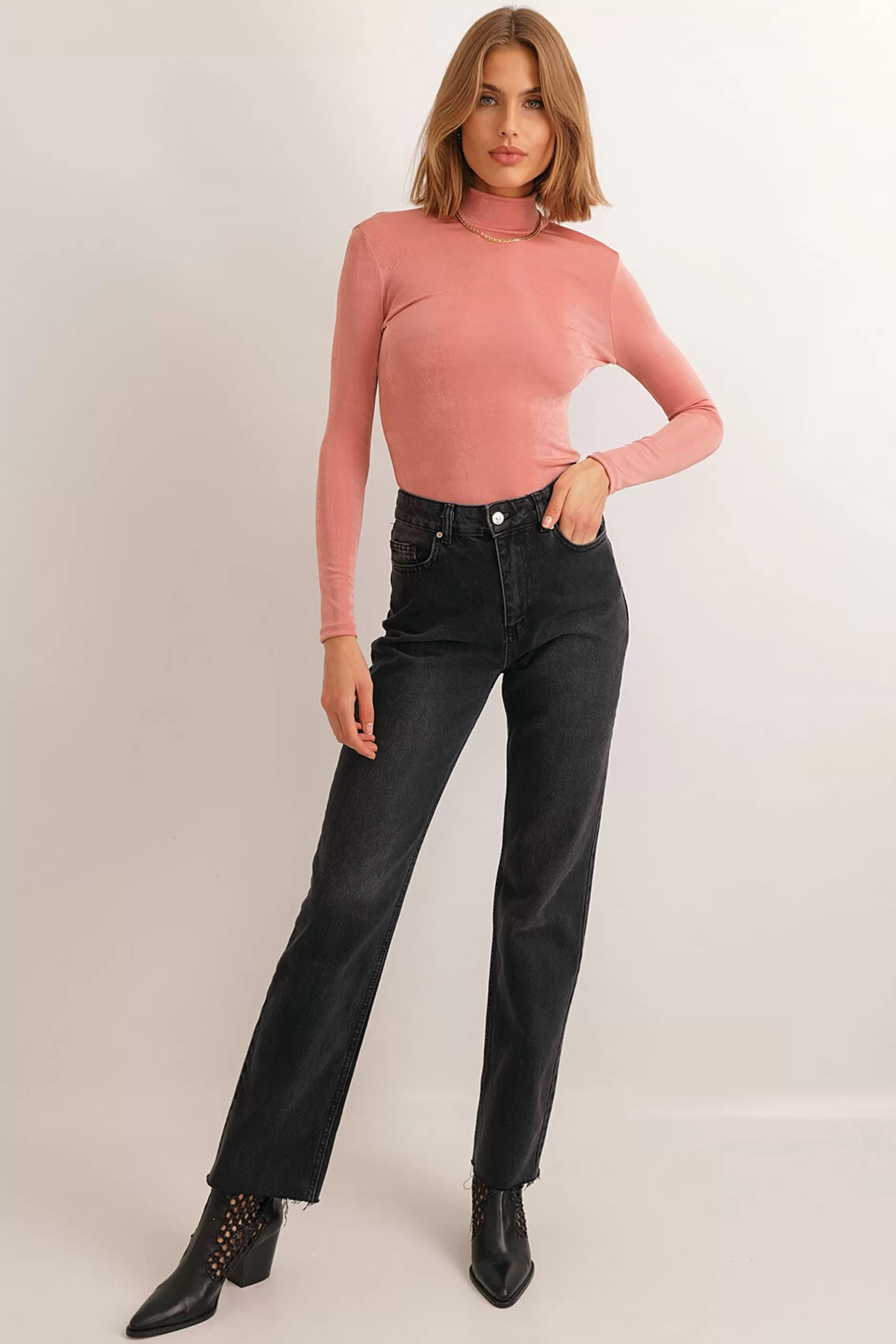 Turtleneck Shine Top | Chiquelle Cheap