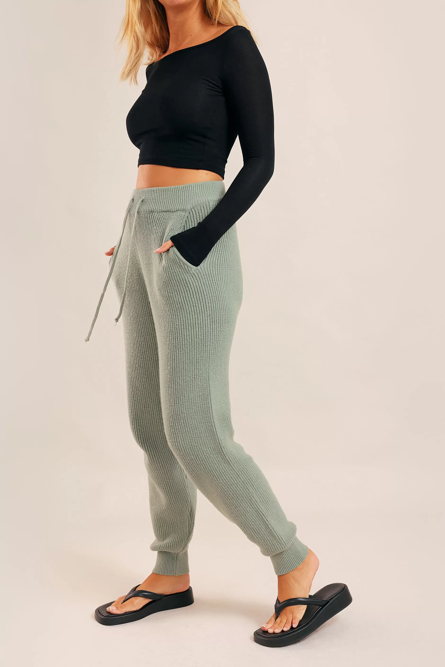 Weekend Chill Out Knit Joggers | Chiquelle Outlet